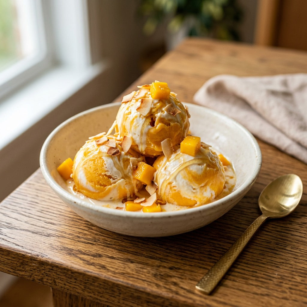 Mango Coconut Ice Cream