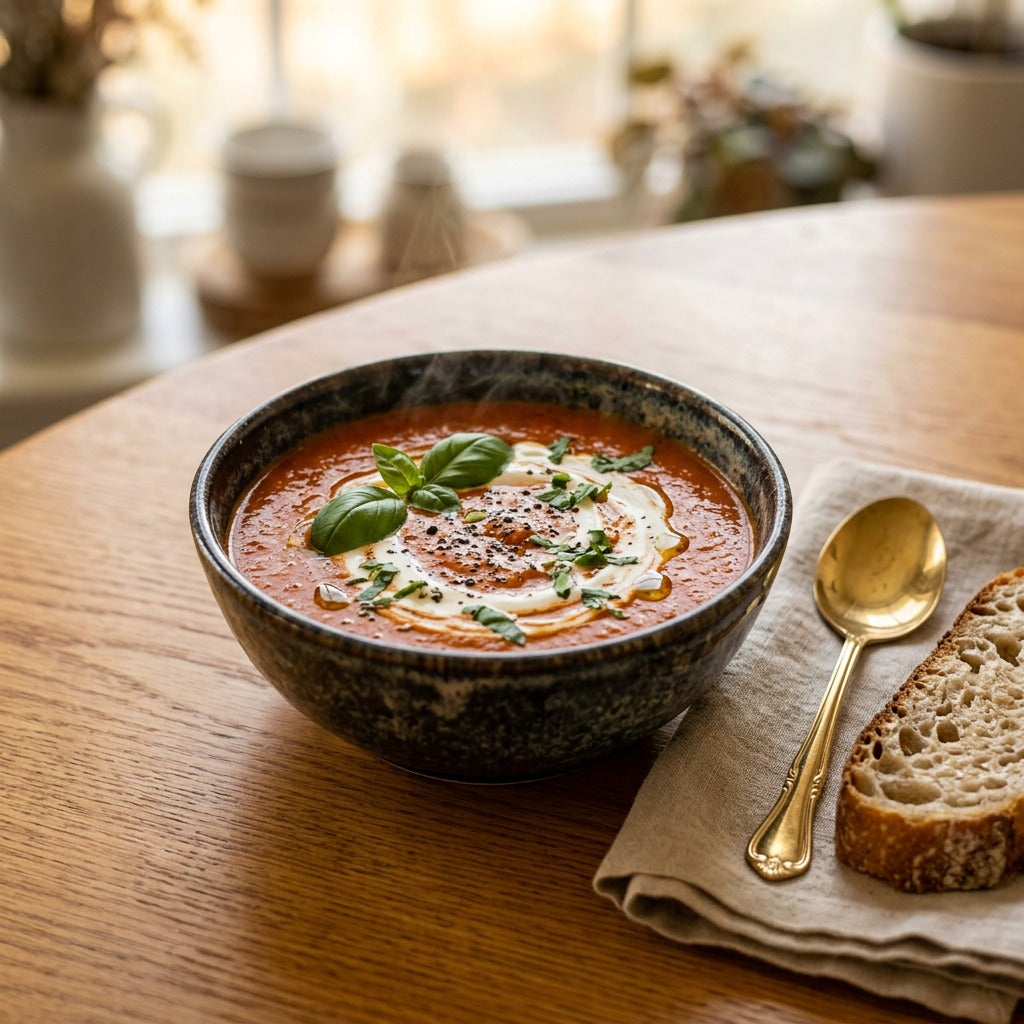 Roasted Tomato Basil Soup