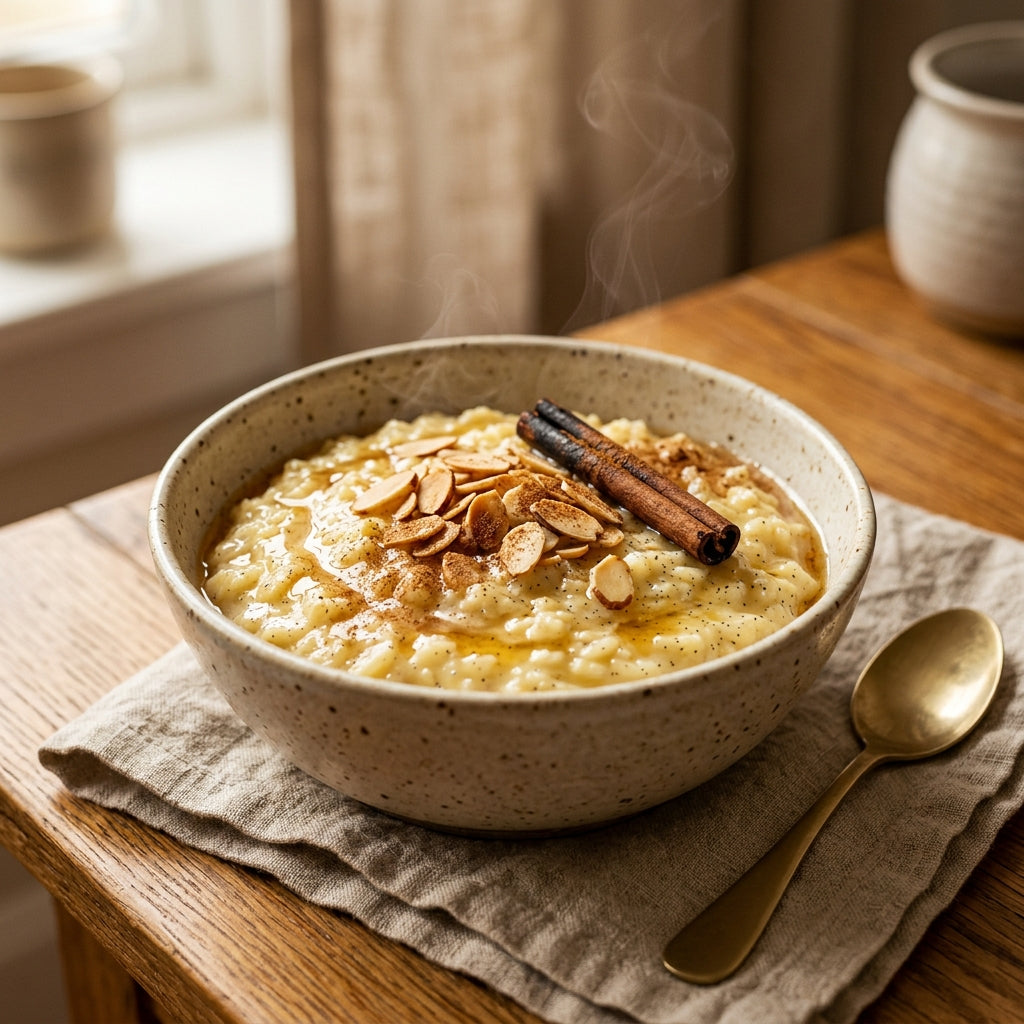 Golden Vanilla Rice Porridge