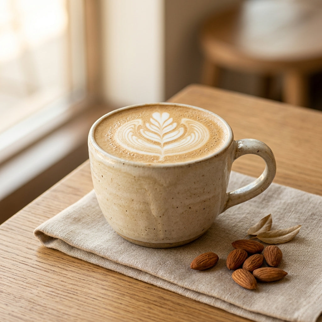 Almond Milk Latte Froth
